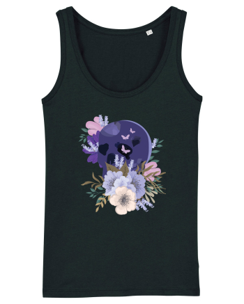 Pastel Flowers Black