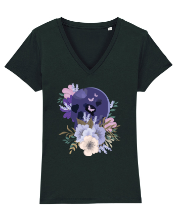 Pastel Flowers Black