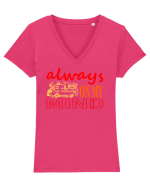 Always On My Mind. Camper Van Tricou mânecă scurtă guler V Damă Evoker