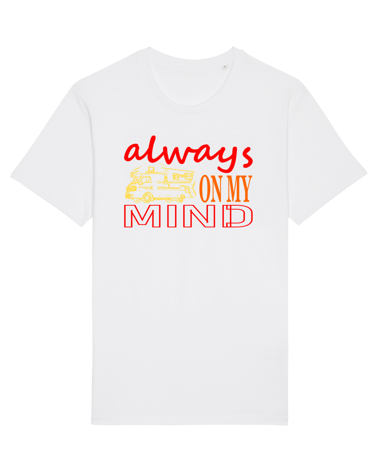 Tricou mânecă scurtă Unisex Rocker White