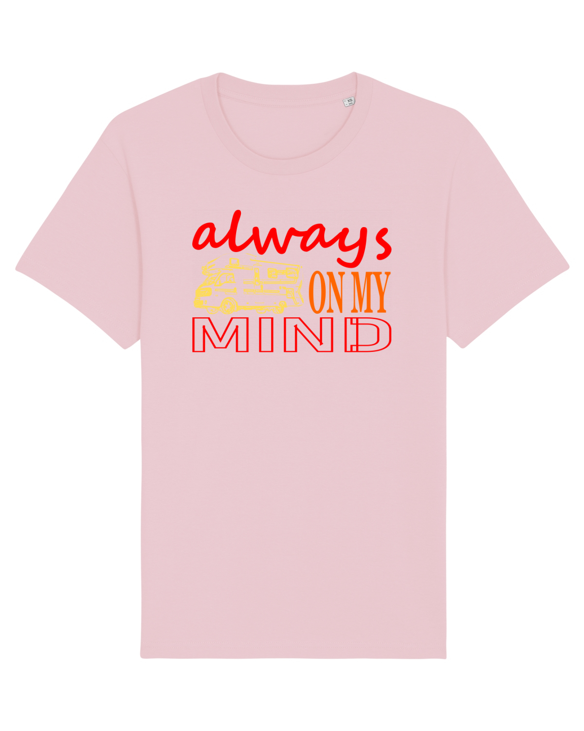 Tricou mânecă scurtă Unisex Rocker Cotton Pink