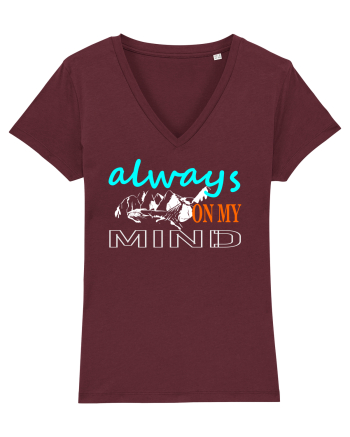 Always On My Mind. Mountains Burgundy