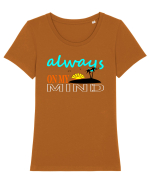 Always On My Mind Tricou mânecă scurtă guler larg fitted Damă Expresser