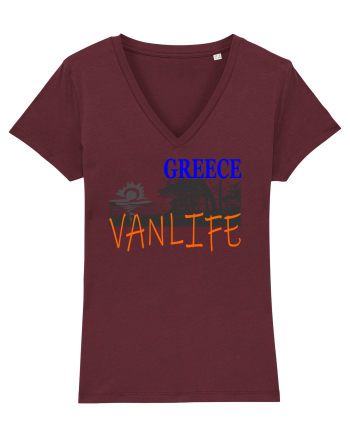 Greece. Vanlife Burgundy