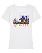 Greece. Vanlife Tricou mânecă scurtă guler larg fitted Damă Expresser