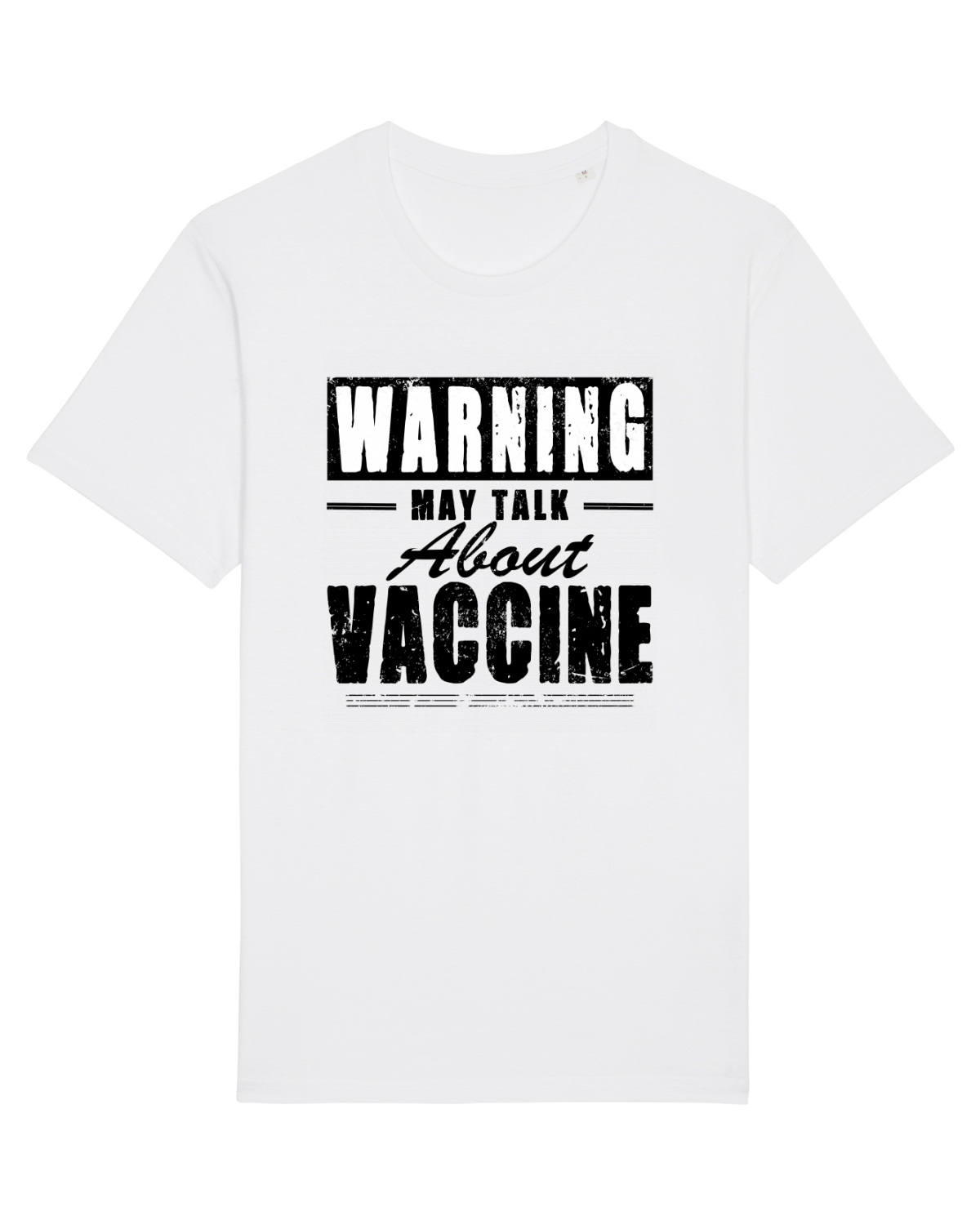 Tricou mânecă scurtă Unisex Rocker White