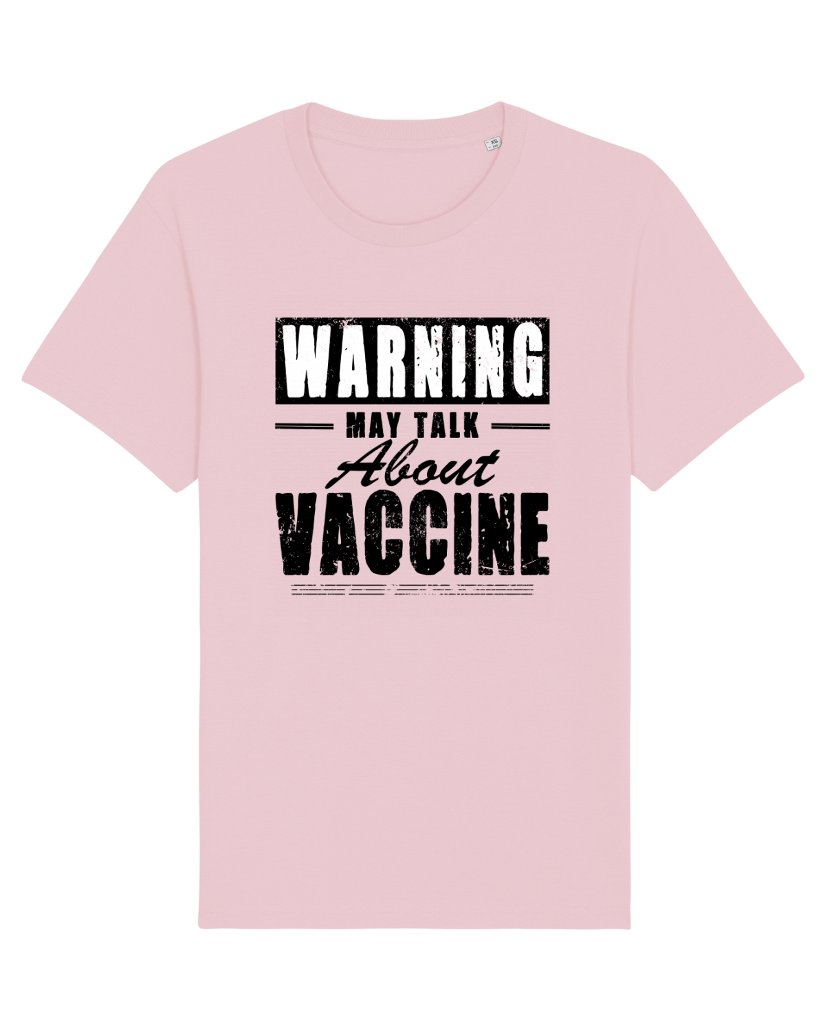 Tricou mânecă scurtă Unisex Rocker Cotton Pink