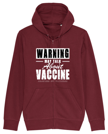 Warning May Talk About Vaccine Burgundy