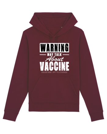 Warning May Talk About Vaccine Burgundy