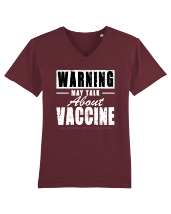 Warning May Talk About Vaccine Burgundy