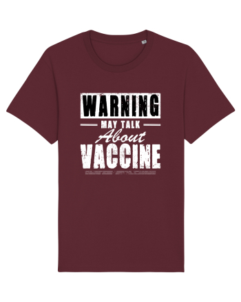 Warning May Talk About Vaccine Burgundy