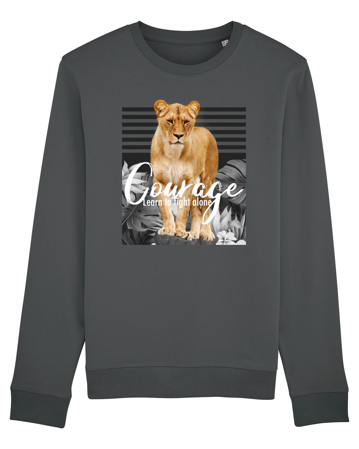 Bluză mânecă lungă Unisex Rise Anthracite