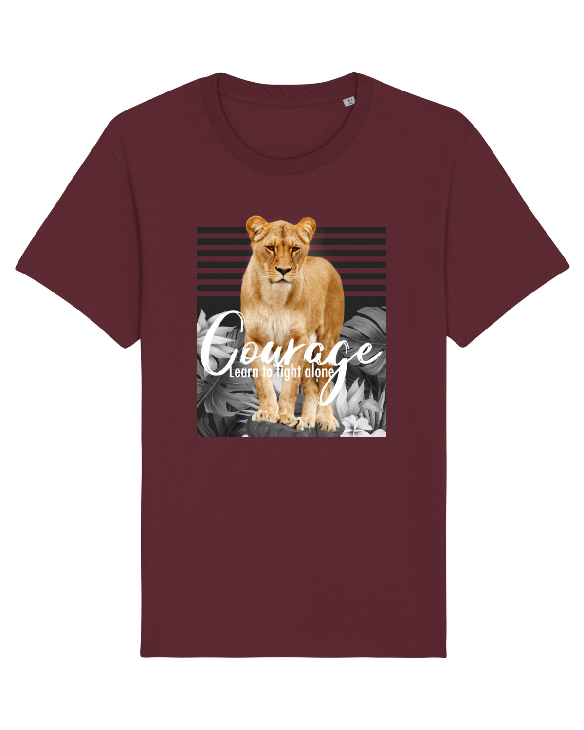 Tricou mânecă scurtă Unisex Rocker Burgundy