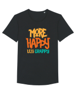 More Happy, Less Crappy! Tricou mânecă scurtă guler larg Bărbat Skater