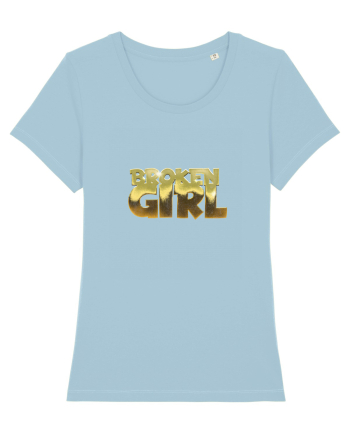 Broken girl Sky Blue