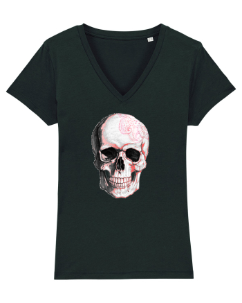 Pink Skull Black