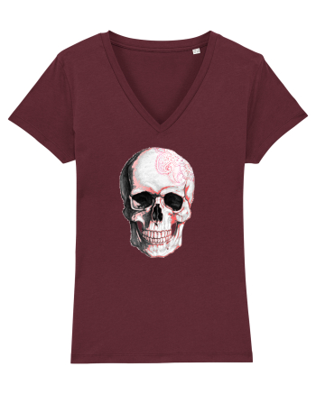 Pink Skull Burgundy