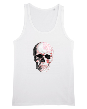 Pink Skull White
