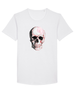 Pink Skull Tricou mânecă scurtă guler larg Bărbat Skater