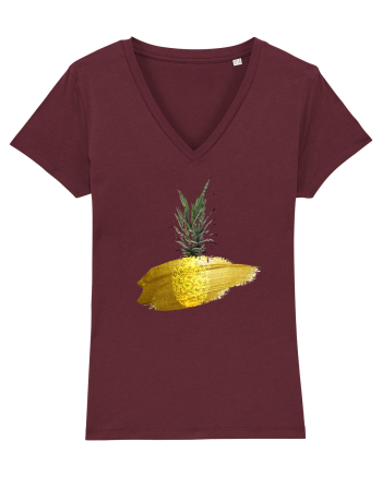 Golden Pineapple Burgundy