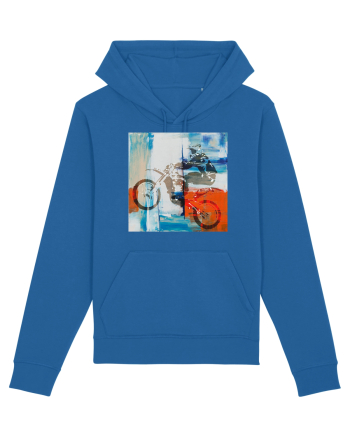 Dirt Bike painting Royal Blue