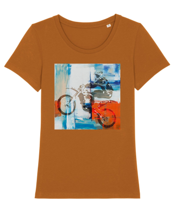Dirt Bike painting Roasted Orange