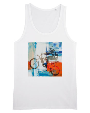 Dirt Bike painting White