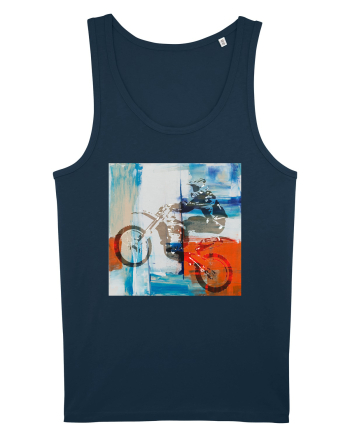 Dirt Bike painting Navy