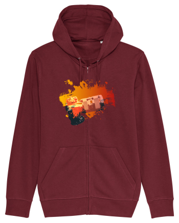 Orange Camera Burgundy
