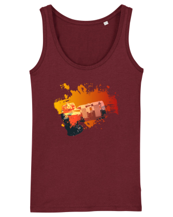 Orange Camera Burgundy