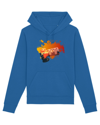 Orange Camera Royal Blue