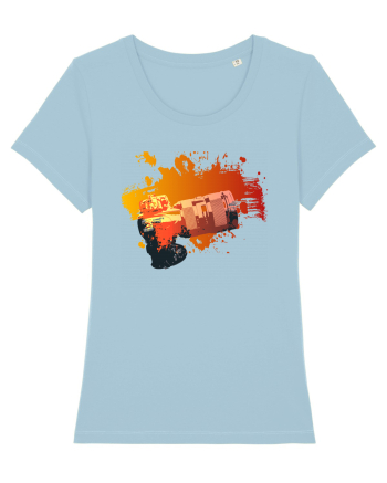 Orange Camera Sky Blue
