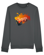 Orange Camera Bluză mânecă lungă Unisex Rise