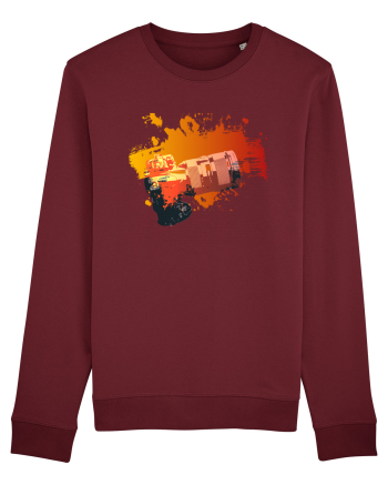 Orange Camera Burgundy
