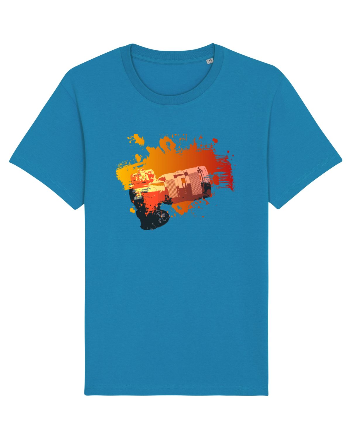 Tricou mânecă scurtă Unisex Rocker Azur