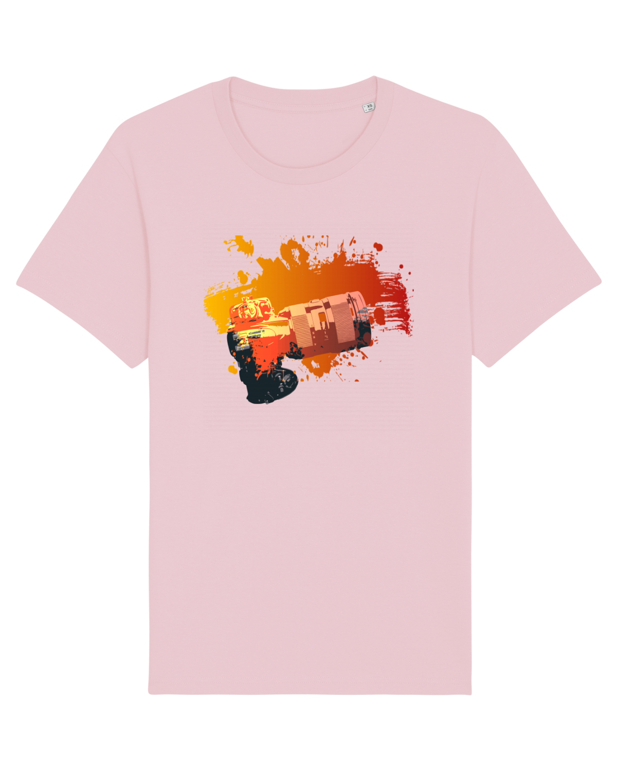 Tricou mânecă scurtă Unisex Rocker Cotton Pink