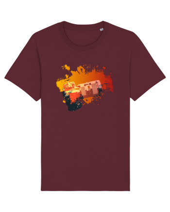 Orange Camera Burgundy