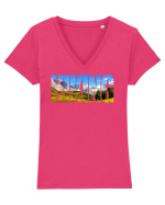 Hiking Tricou mânecă scurtă guler V Damă Evoker