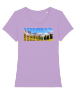 Hiking Tricou mânecă scurtă guler larg fitted Damă Expresser