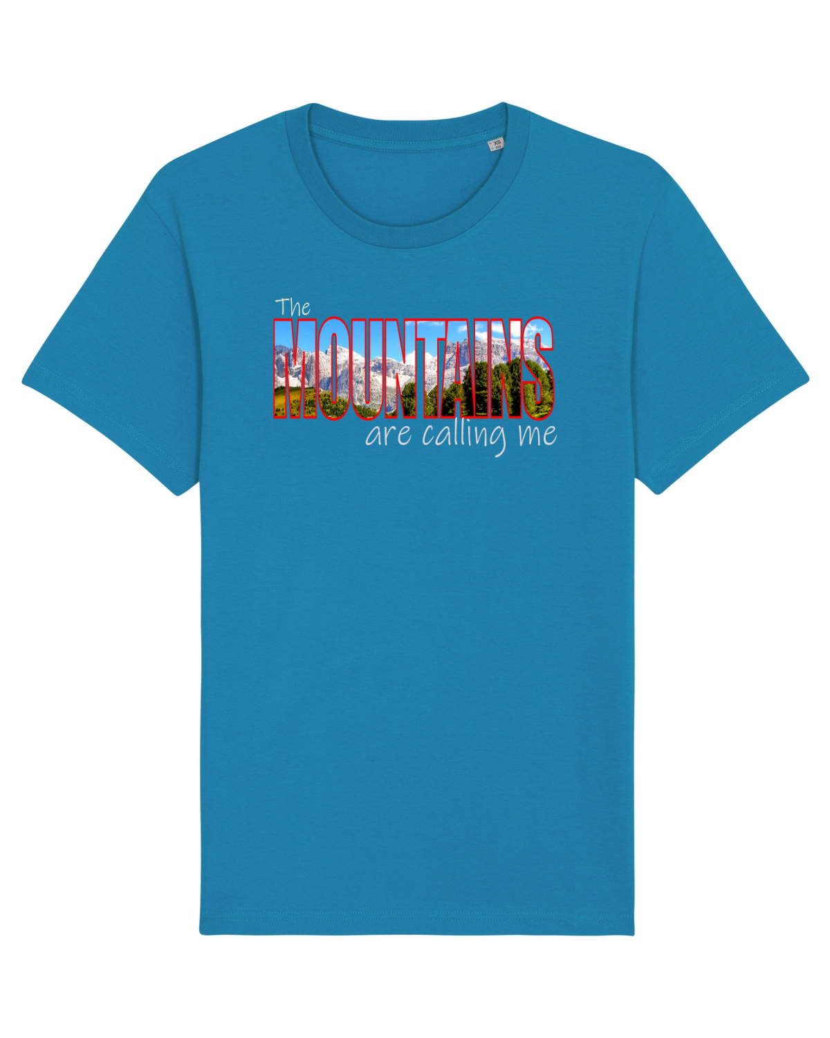 Tricou mânecă scurtă Unisex Rocker Azur