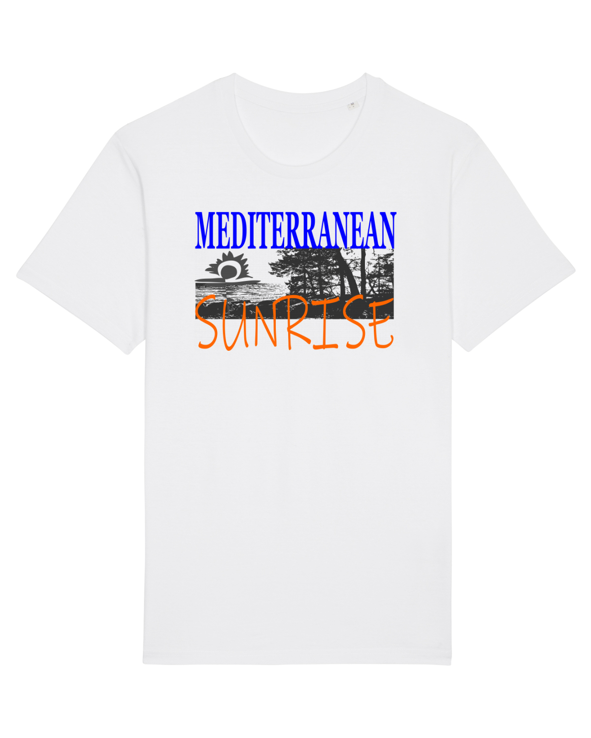 Tricou mânecă scurtă Unisex Rocker White