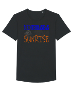 Mediterranean Sunrise Tricou mânecă scurtă guler larg Bărbat Skater