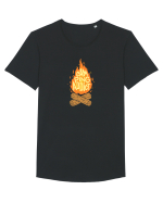 Camping Addict Tricou mânecă scurtă guler larg Bărbat Skater