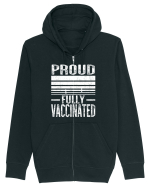 Proud Fully Vaccinated  Hanorac cu fermoar Unisex Connector