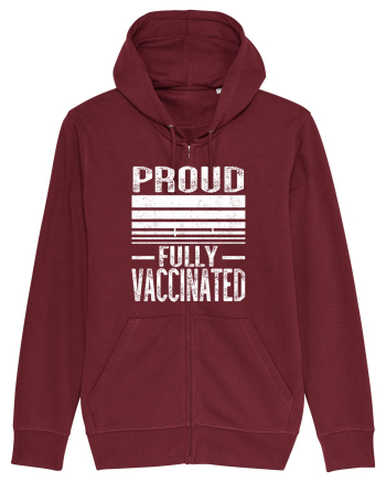Proud Fully Vaccinated  Burgundy