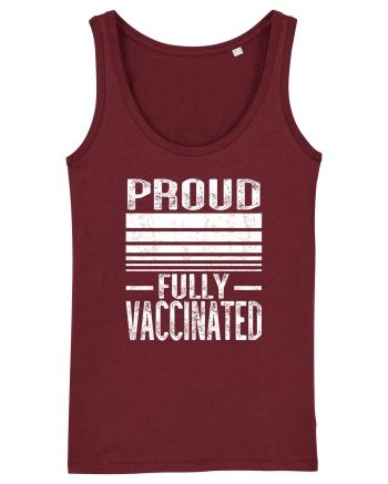 Proud Fully Vaccinated  Burgundy