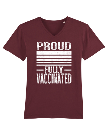 Proud Fully Vaccinated  Burgundy