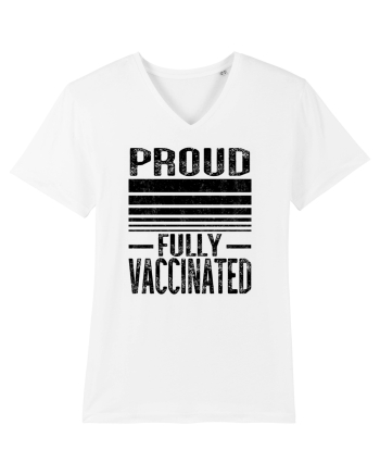 Proud Fully Vaccinated  White