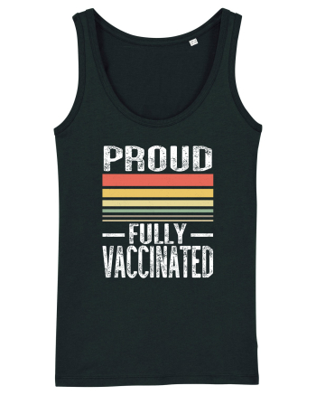 Proud Fully Vaccinated Sunset Black