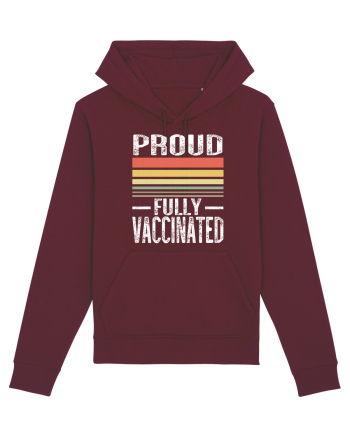Proud Fully Vaccinated Sunset Burgundy